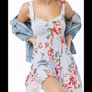 Forever 21 floral mini skater dress